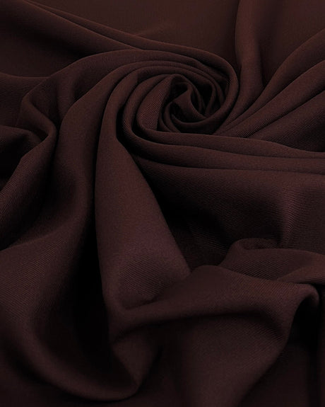 Stretch Twill Denim Look Chocolate Brown