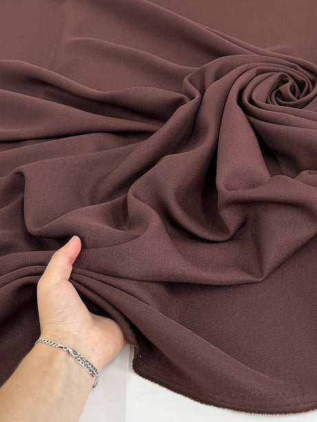 Chocolate Brown Gabardine