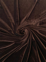 Stretch Velvet Chocolate Brown
