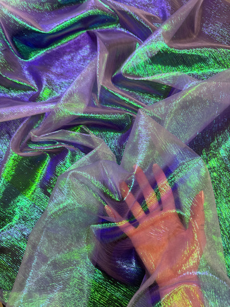 Iridescent Crushed Organza