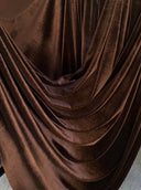 Stretch Velvet Chocolate Brown