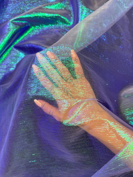 Iridescent Crushed Organza