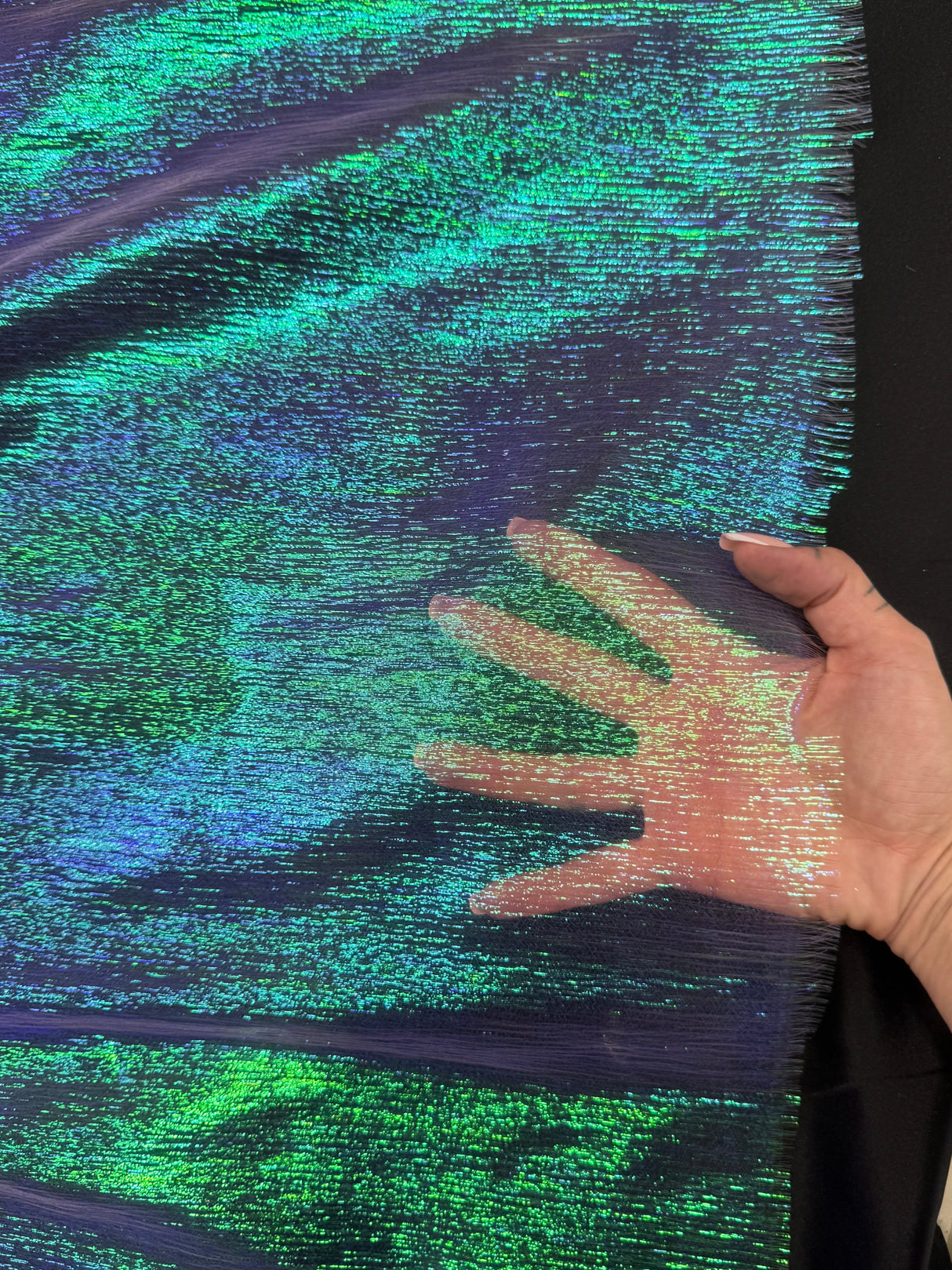 Iridescent Crushed Organza