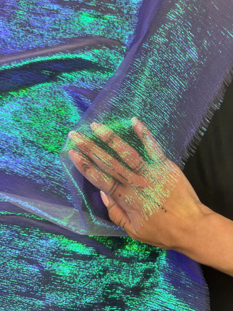 Iridescent Crushed Organza