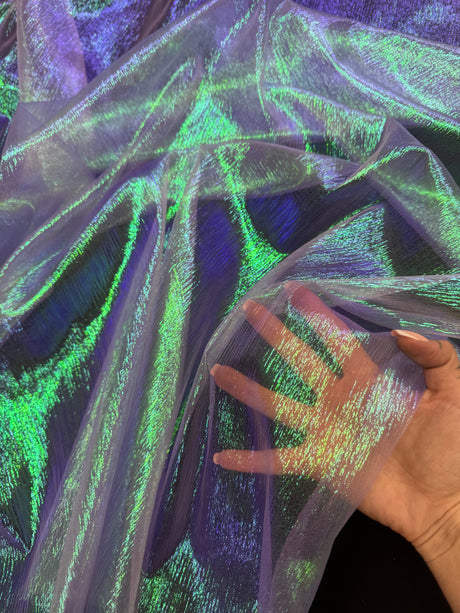 Iridescent Crushed Organza