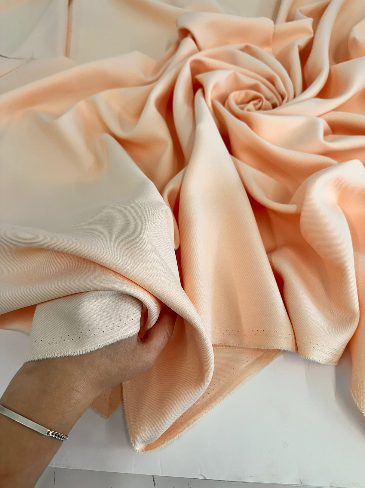 Peach Gabardine