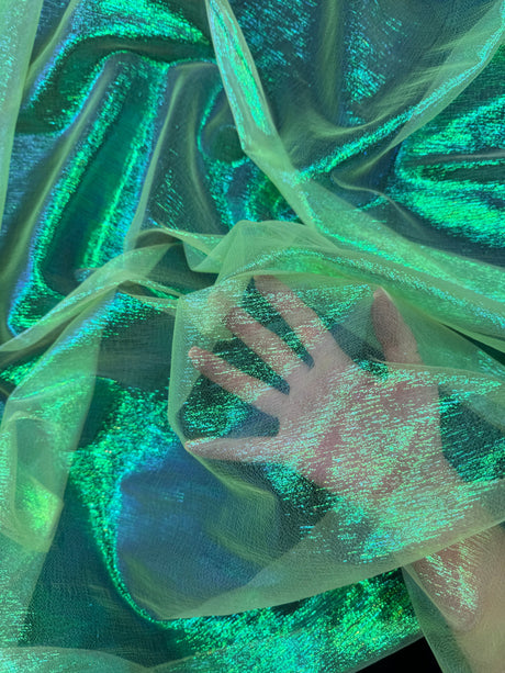 Iridescent Crushed Organza