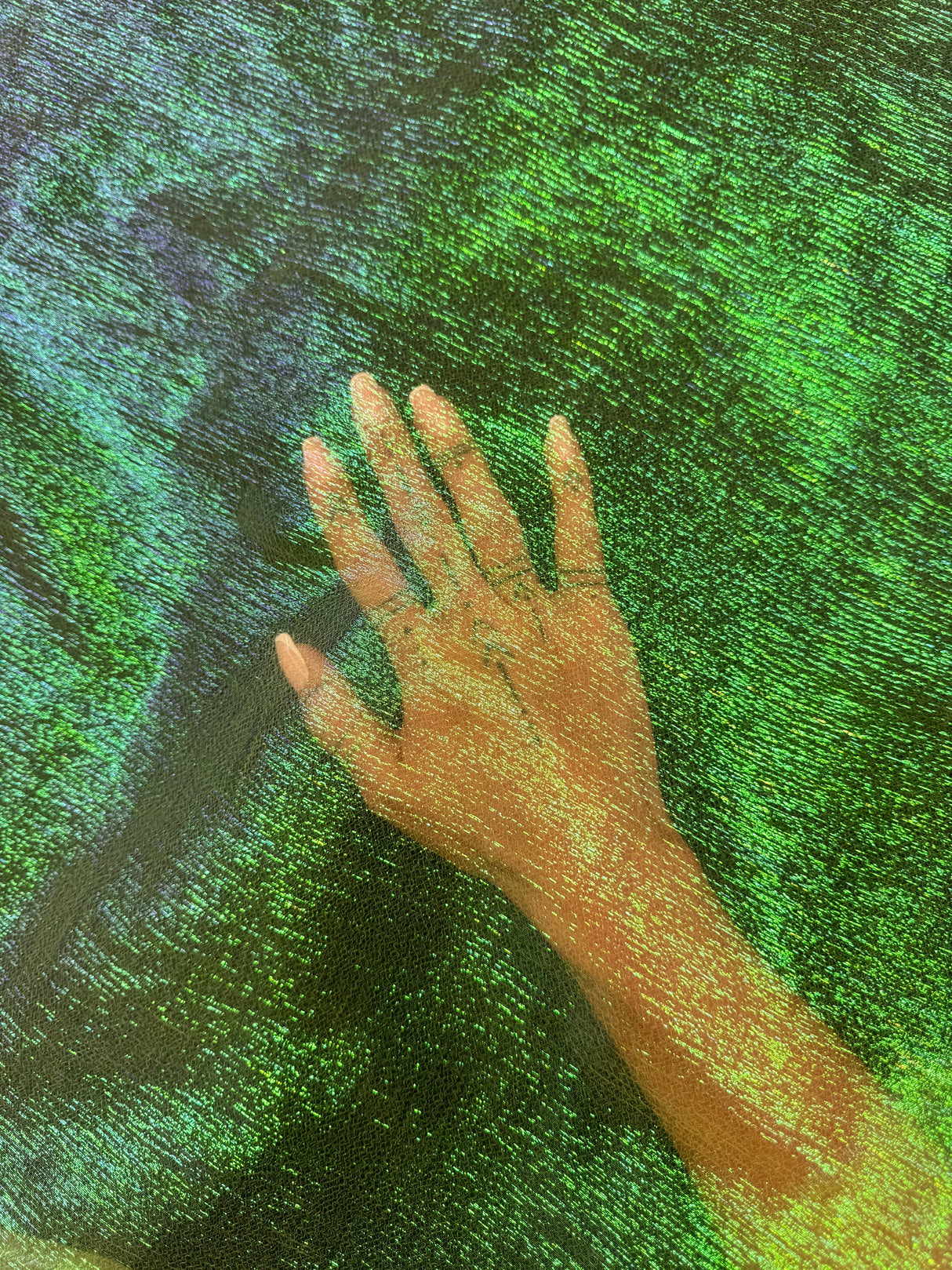 Iridescent Crushed Organza