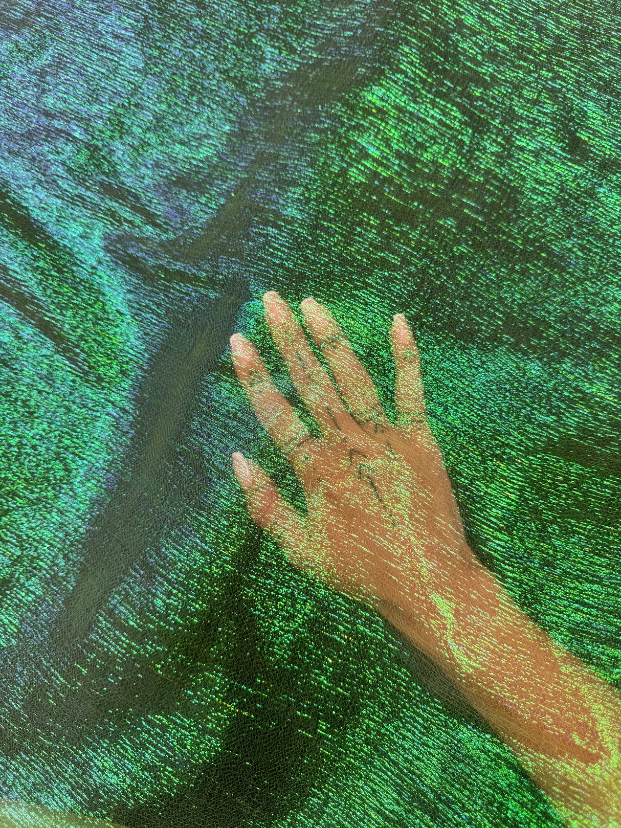 Iridescent Crushed Organza