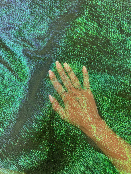 Iridescent Crushed Organza