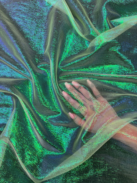 Iridescent Crushed Organza