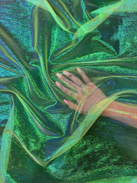 Iridescent Crushed Organza