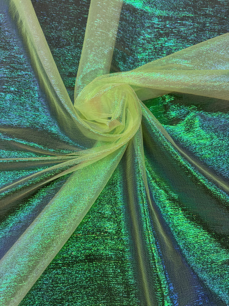 Iridescent Crushed Organza