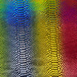 Nylon Spandex Rainbow Snake Hologram Fabric 60"
