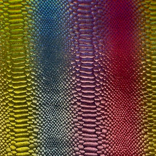 Nylon Spandex Rainbow Snake Hologram Fabric 60"