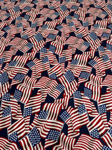 Printed Nylon Spandex American Flag