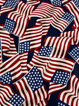 Printed Nylon Spandex American Flag