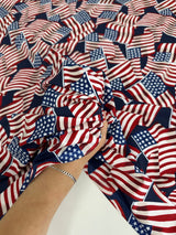Printed Nylon Spandex American Flag
