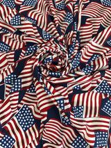 Printed Nylon Spandex American Flag