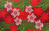 Turtles Traditional Tattoo Polyester Fabric - Floating Turtles, 72" L x 45" W (1 Sarong)