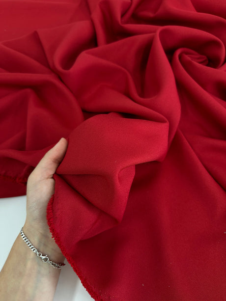 Red Gabardine Twill