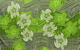 Turtles Traditional Tattoo Polyester Fabric - Floating Turtles, 72" L x 45" W (1 Sarong)