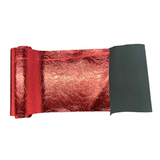 Chrome Mirror Reflective Vinyl Fabric Crushed Distressed Foil