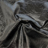 Chrome Mirror Reflective Vinyl Fabric Crushed Distressed Foil