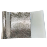 Chrome Mirror Reflective Vinyl Fabric Crushed Distressed Foil