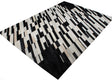 Patchwork Cowhide Area Rug - Black White Patchwork, 9' X 12" (1 Rug)