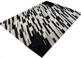 Patchwork Cowhide Area Rug - Black White Patchwork, 9' X 12" (1 Rug)