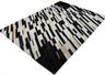 Patchwork Cowhide Area Rug - Black White Patchwork, 9' X 12" (1 Rug)