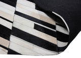 Patchwork Cowhide Area Rug - Black White Patchwork, 9' X 12" (1 Rug)