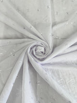 Cotton Embroidered Eyelet White