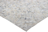 Natural Cowhide Leather Patchwork Tile Area Rug - 100 Percent Real Cowhide Fabric, Patchwork, Natural Multi Color, Handmade, Area Rug (1 Unit)