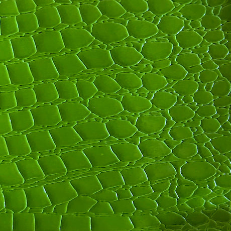 Faux Crocodile Vinyl Fabric - Crocodile Embossed, 54" Width (1 Yard)