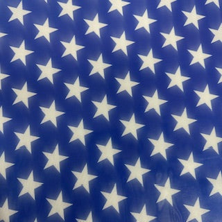 Star Print Spandex Mesh 4-Way Stretch 60"