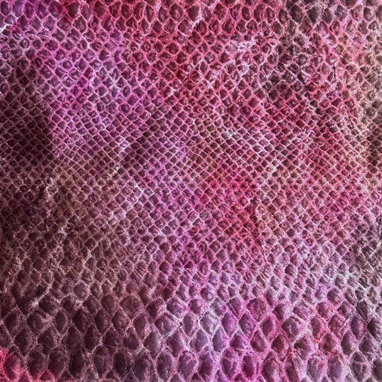 Polyester Spandex Medusa Velvet Foiled Fabric
