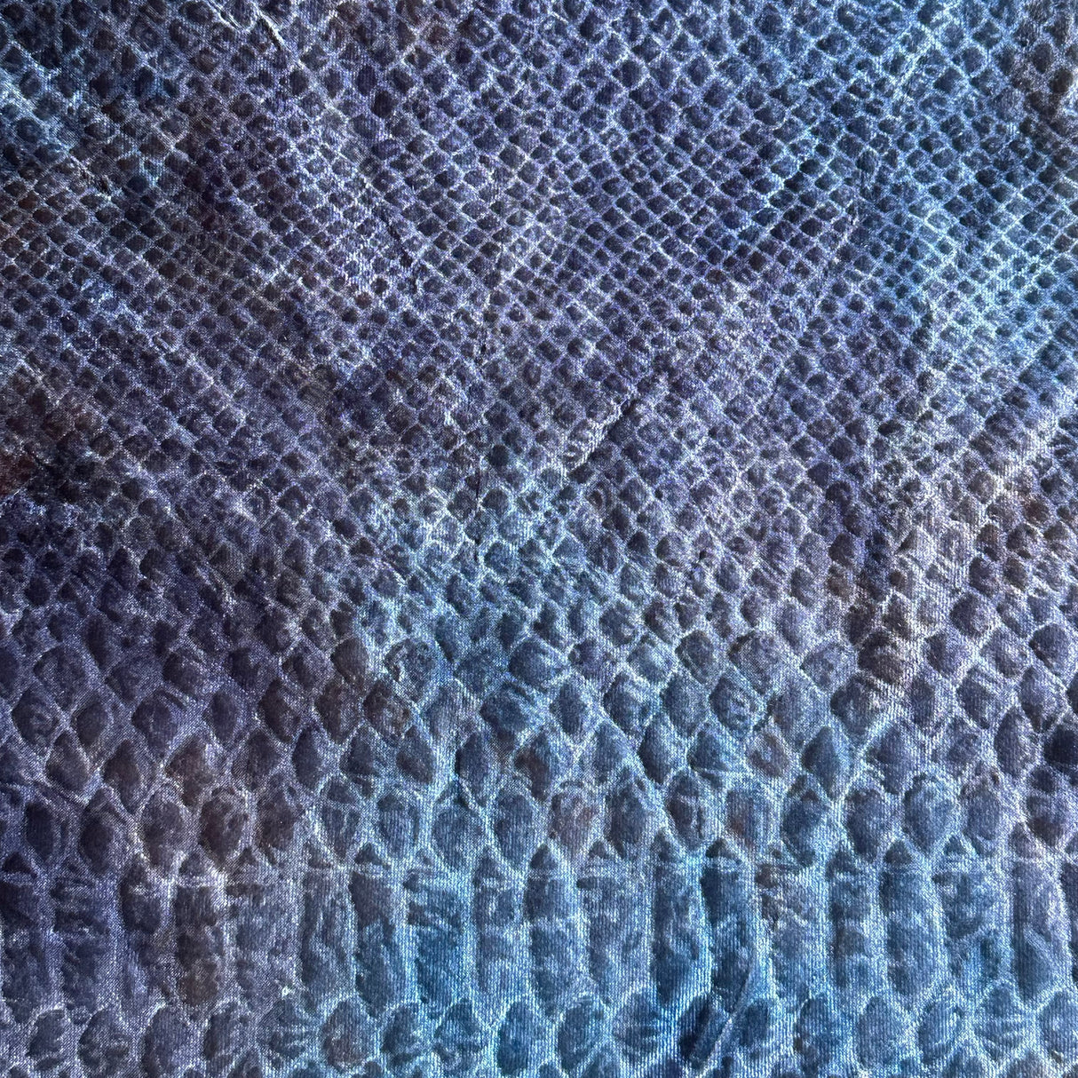 Polyester Spandex Medusa Velvet Foiled Fabric