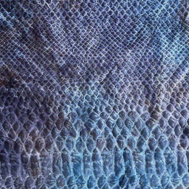Polyester Spandex Medusa Velvet Foiled Fabric