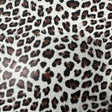 Faux Leather Baby Leopard Print 2-Way Stretch 54" White Brown