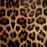 Leopard Print Vegan Leather 2-Way Stretch Fabric