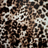 Jaguar Print Vegan Leather Fabric 54" Brown 2-Way Stretch