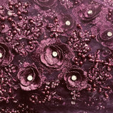 3D Floral Beaded Lace Fabric
