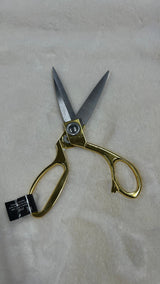 Professional Tailor Scissors Stainless Steel Fabric - Chrome Gold, Brushed Copper, Chrome Silver, Brushed Nickel, 8" Length, 2.35" Width, 0.79" Height