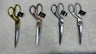 Professional Tailor Scissors Stainless Steel Fabric - Chrome Gold, Brushed Copper, Chrome Silver, Brushed Nickel, 8" Length, 2.35" Width, 0.79" Height