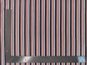 1 Yard Techno Crepe Knit Multicolor Stripe Print Fabric Lightweight Stretch 60 Inch Width