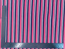 1 Yard Techno Crepe Knit Multicolor Stripe Print Fabric Lightweight Stretch 60 Inch Width