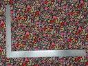 1 yarda de tela de punto acanalado cepillado 4x2 con estampado floral, suave, elástica y texturizada, ancho de 60 pulgadas