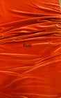 Rust Stretch Velvet Fabric - Rust, 58"-60" Width